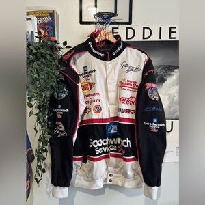 Nascar Black and White Bomber Jacket